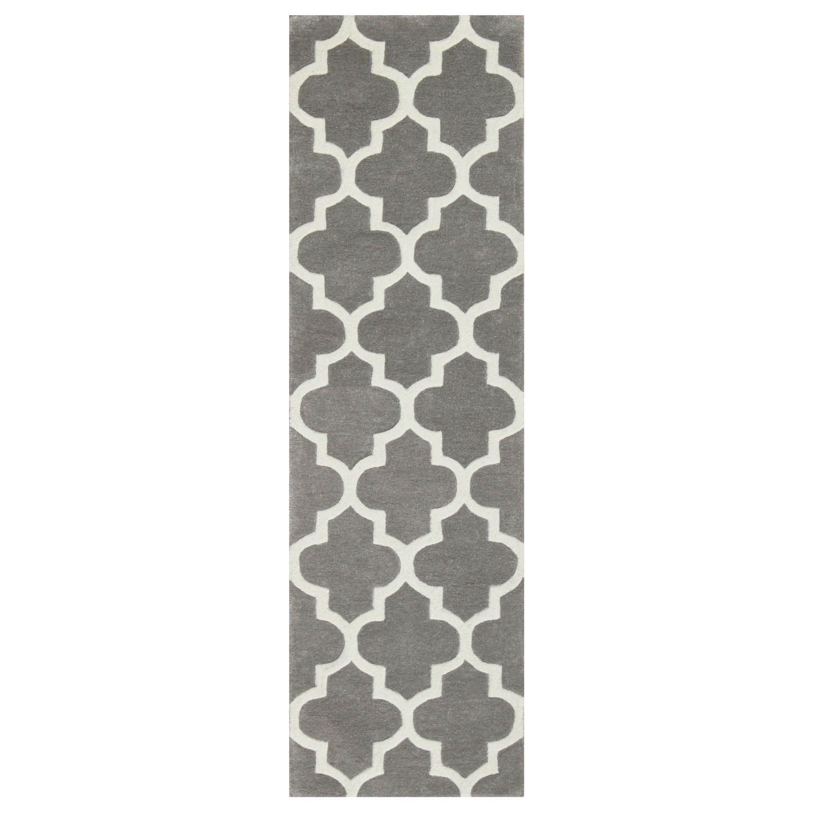 Arabesque Hallway Runners In Grey Free Uk Delivery The Rug Seller With Regard To Hall Runners Grey (Photo 5 of 20)