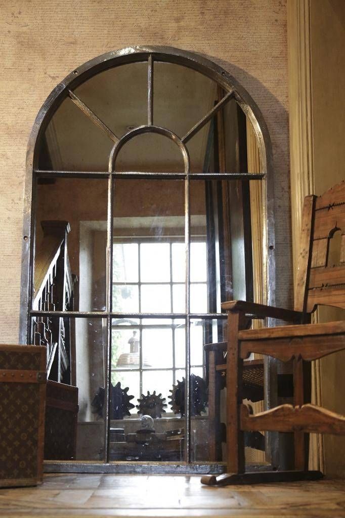 Arched Mirror. Uttermost Walton Hall White Arched Mirror Free Throughout Antique Arched Mirrors (Photo 8 of 20)