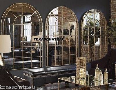 Arched Wall Mirror. Emerita Arched Wall Mirror. Floor Mirrors Big Throughout Large Arched Window Mirrors (Photo 6 of 30)