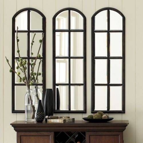 Arched Window Mirror. Large. Arched Window Mirror Framed Window With Regard To Arched Mirrors (Photo 12 of 20)