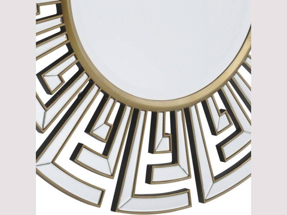 Art Deco Mirror | Large Deco Mirror | Twenties Mirror Throughout Round Art Deco Mirrors (Photo 6 of 30)