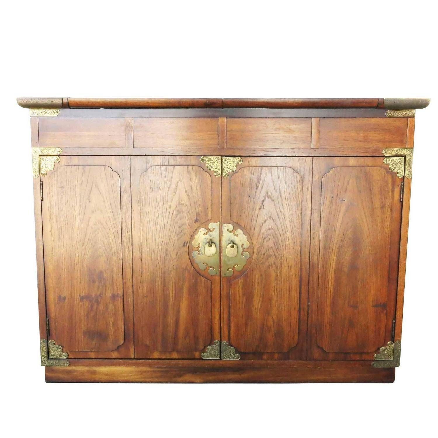 Asian Inspired Small Credenzathomasville For Huntley | Modernism Within Asian Sideboards (View 12 of 20)