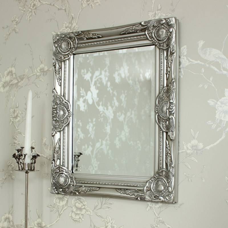 Awesome Silver Wall Mirror — Doherty House Inside Silver Ornate Wall Mirrors (View 2 of 20)