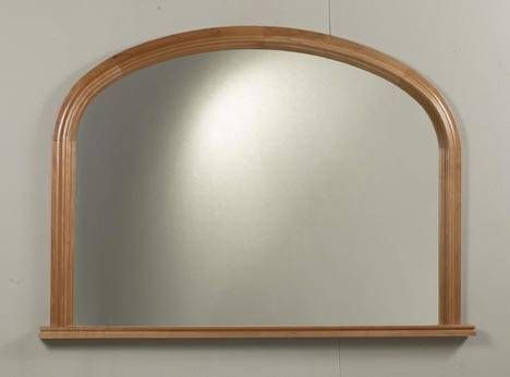 Bangor Solid Wood Overmantle Mirror For Overmantel Mirrors (View 5 of 20)
