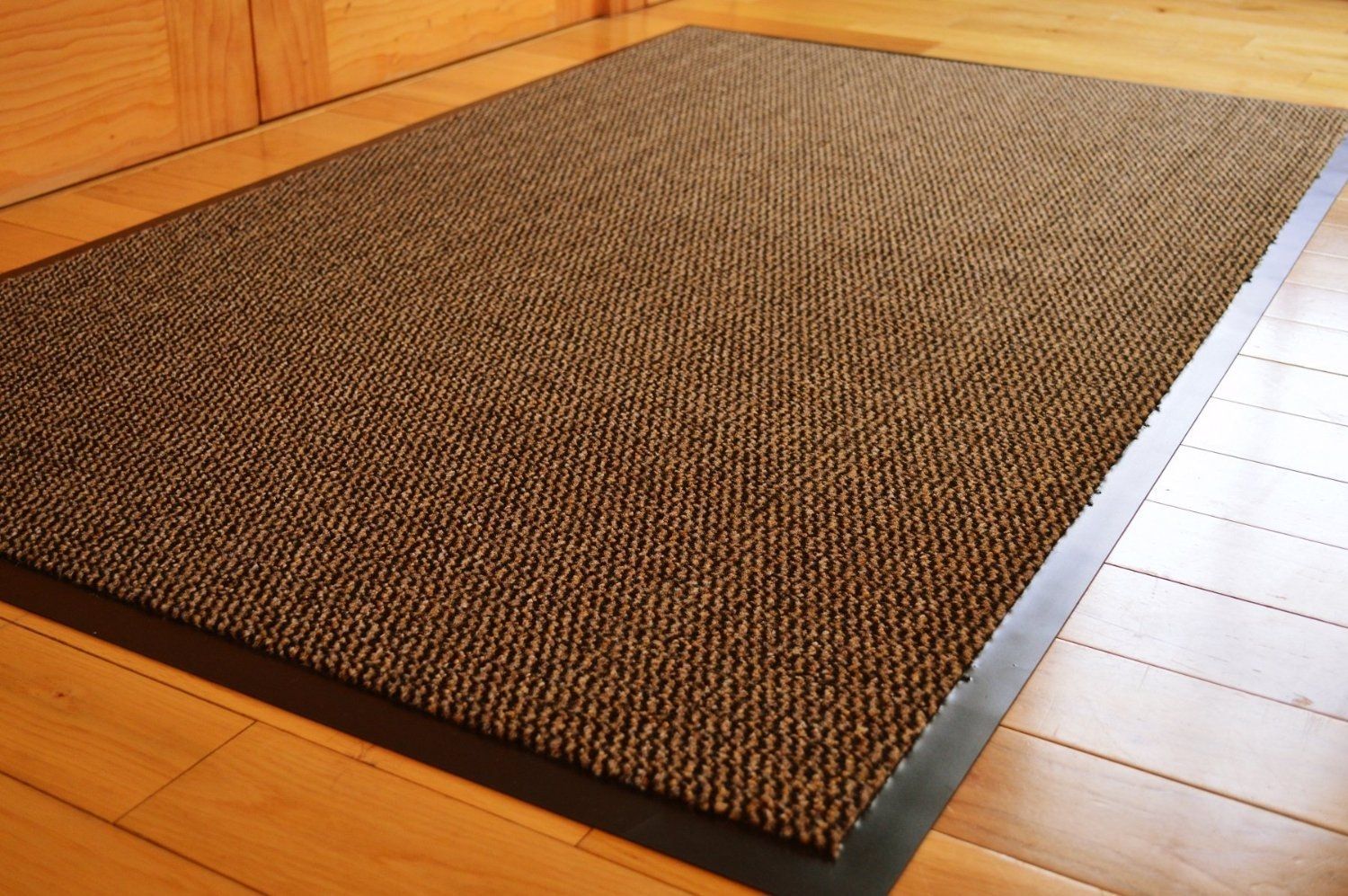 Barrier Mat Large Brown Black Door Mat Rubber Backed Medium In Rubber Runners For Hallways (Photo 14 of 20)