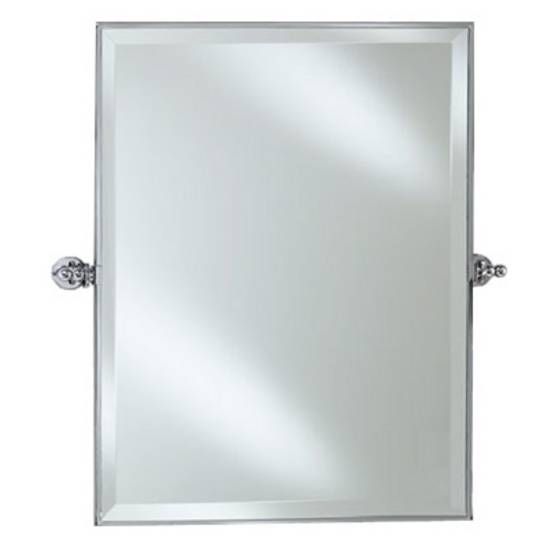 Bathroom Mirrors – Afina Radiance Framed Rectangular Bevel Wall Pertaining To Chrome Framed Mirrors (View 2 of 30)
