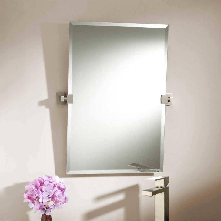 Bathroom : Wall Mirror Chrome Framed Mirror Bathroom Mirrors For Regarding Chrome Framed Mirrors (Photo 30 of 30)
