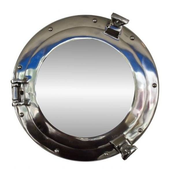 Beachcrest Home Round Chrome Porthole Mirror & Reviews | Wayfair For Chrome Porthole Mirrors (View 8 of 20)