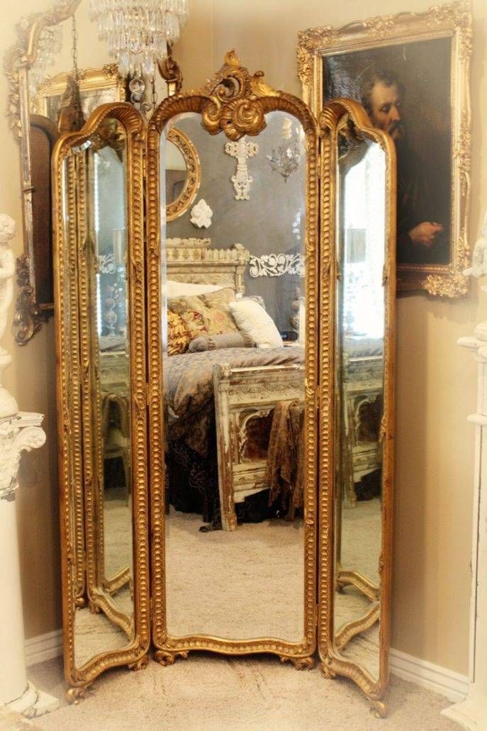 Bedroom Furniture : Large Gold Mirror Free Standing Mirror Wooden For Oval Freestanding Mirrors (Photo 18 of 20)