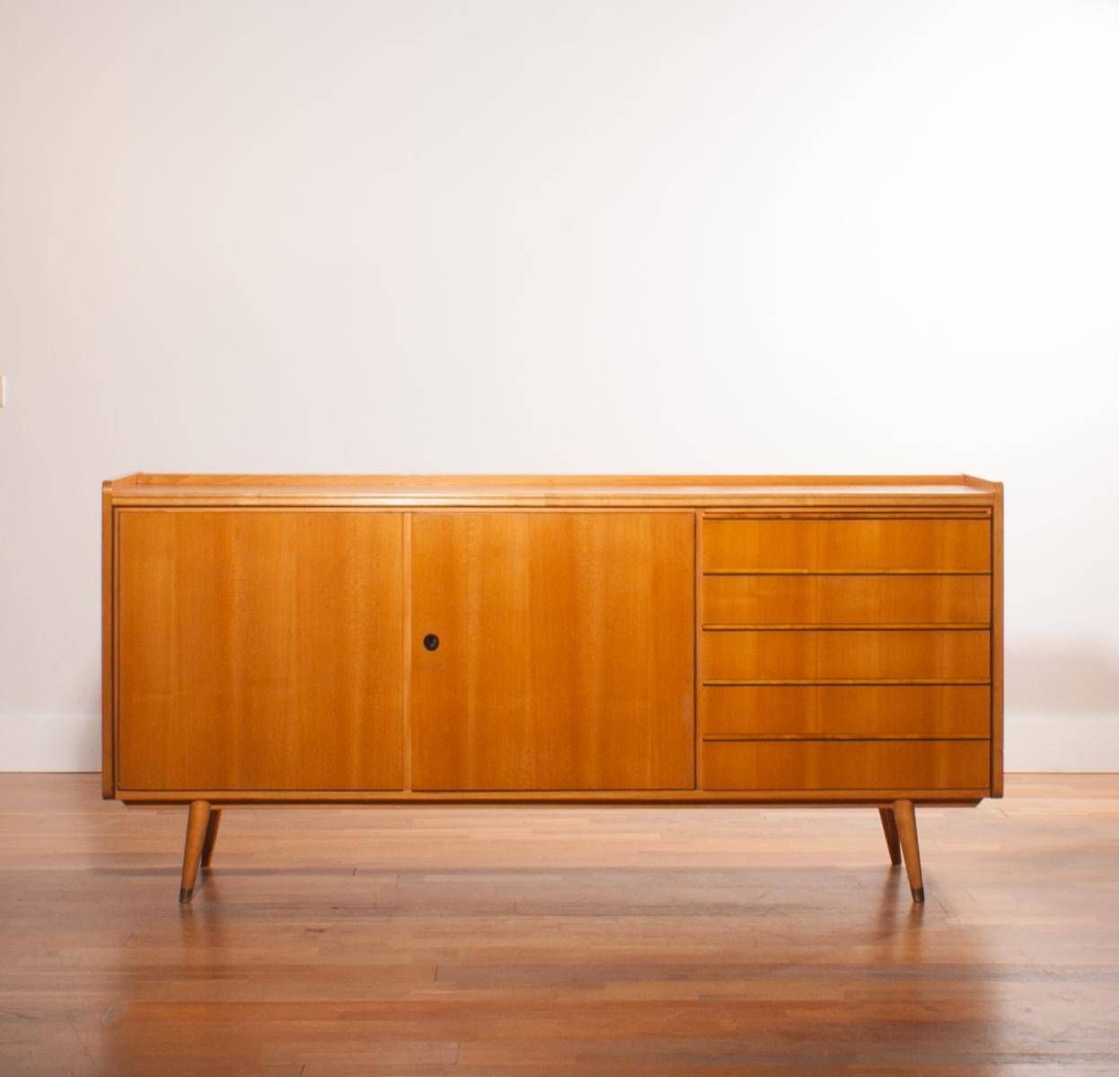 Beech Sideboard, 1950s For Sale At Pamono Intended For Beech Sideboards (Photo 3 of 20)