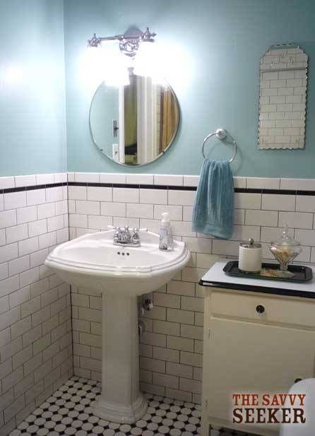 Before & After: Bathroom Mirror (plus Giveaway!) | Thesavvyseeker Regarding Retro Bathroom Mirrors (Photo 9 of 20)