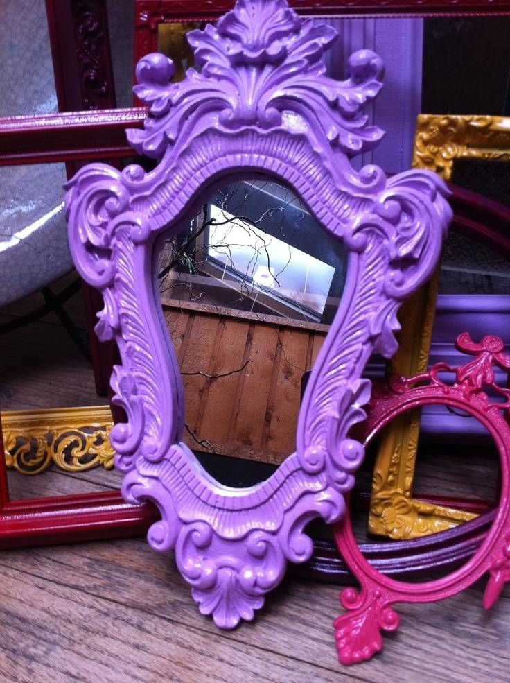 Best 10+ Purple Mirror Ideas On Pinterest | Purple Framed Mirrors Regarding Bright Coloured Mirrors (Photo 1 of 20)