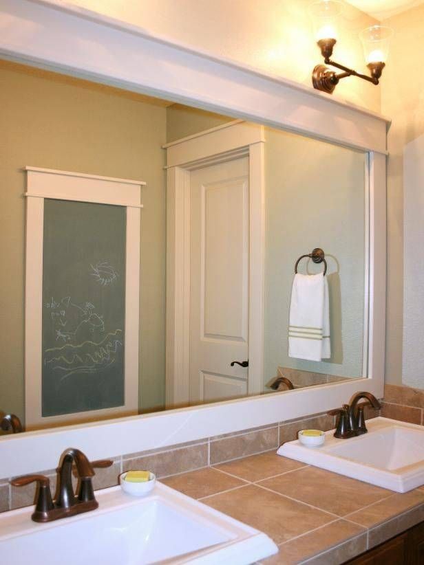 Best 20+ Frame Bathroom Mirrors Ideas On Pinterest | Framed Intended For Wall Mirrors Without Frame (Photo 11 of 30)