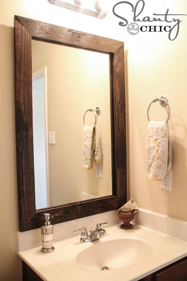 Best 20+ Frame Bathroom Mirrors Ideas On Pinterest | Framed With Regard To Mirrors Without Frames (View 10 of 20)
