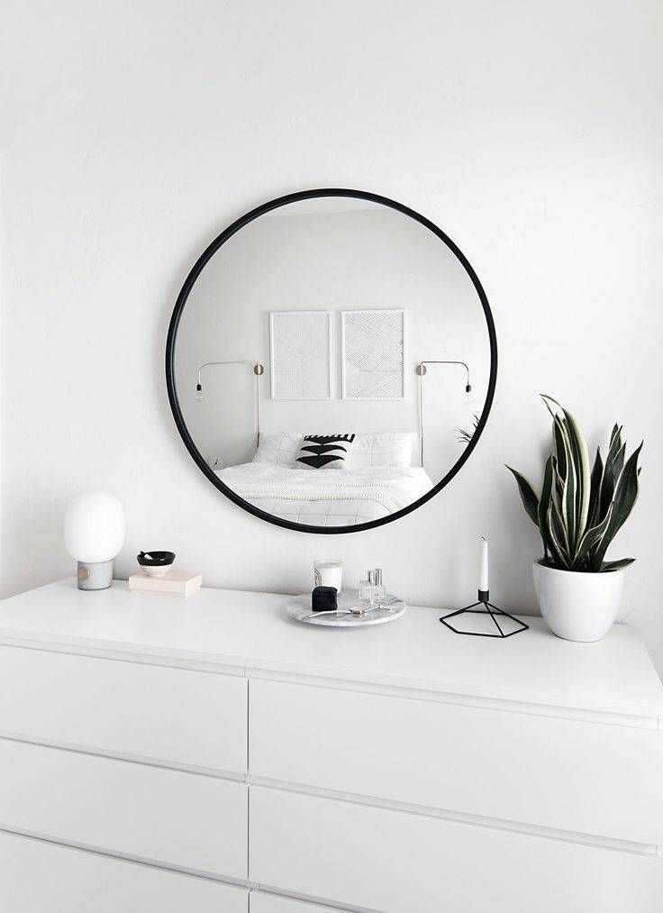 Best 25+ Black Round Mirror Ideas On Pinterest | Small Hall, Small For Large Black Round Mirrors (Photo 24 of 30)