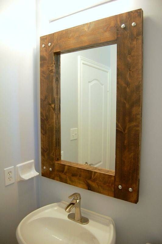 Best 25+ Farmhouse Mirrors Ideas On Pinterest | Farmhouse Wall Regarding Rustic Oak Framed Mirrors (Photo 26 of 30)