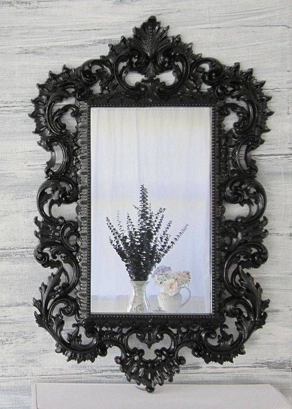 Best 25+ Large Black Mirror Ideas On Pinterest | Vintage Fireplace Intended For Ornate Black Mirrors (View 16 of 20)