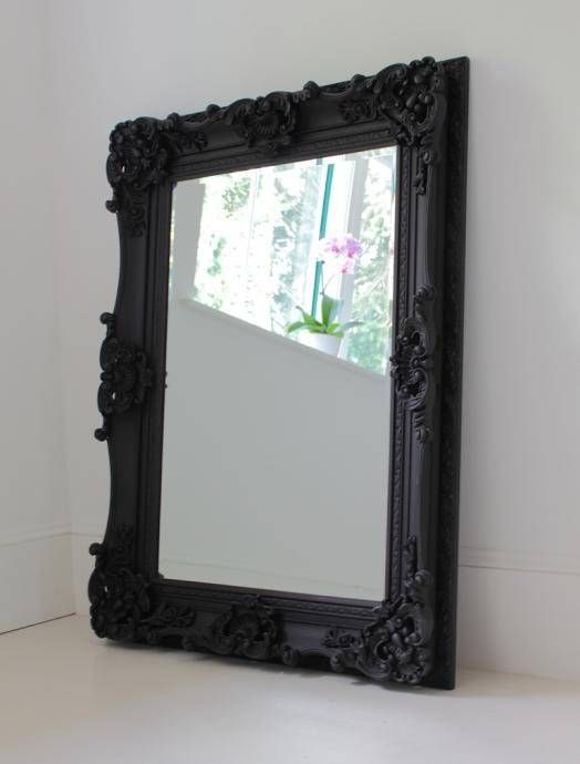 Best 25+ Large Black Mirror Ideas On Pinterest | Vintage Fireplace Within Ornate Black Mirrors (Photo 1 of 20)
