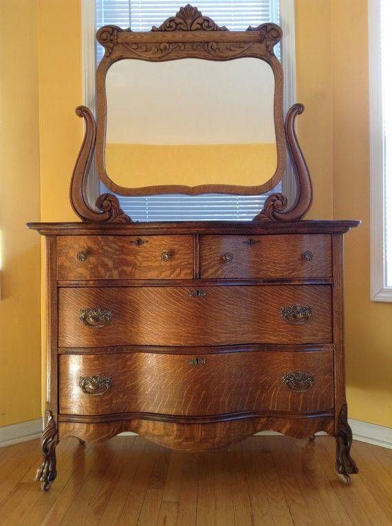 Best 25+ Oak Dresser Ideas On Pinterest | Black Painted Dressers Within Antique Oak Mirrors (View 3 of 20)