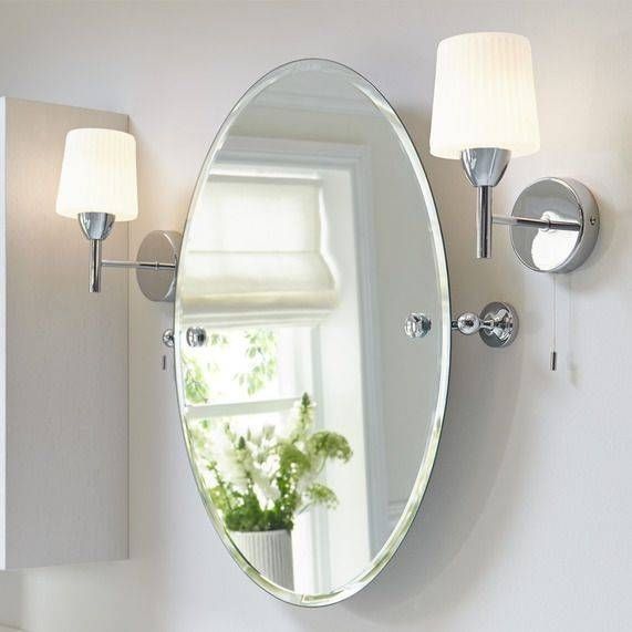 Featured Photo of The 20 Best Collection of White Oval Bathroom Mirrors