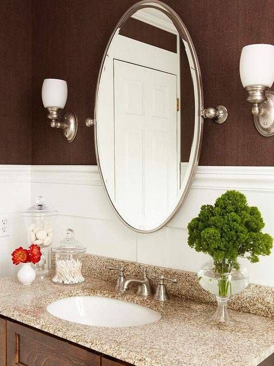 Best 25+ Oval Bathroom Mirror Ideas On Pinterest | Half Bath Regarding Oval Bevelled Mirrors (View 23 of 30)