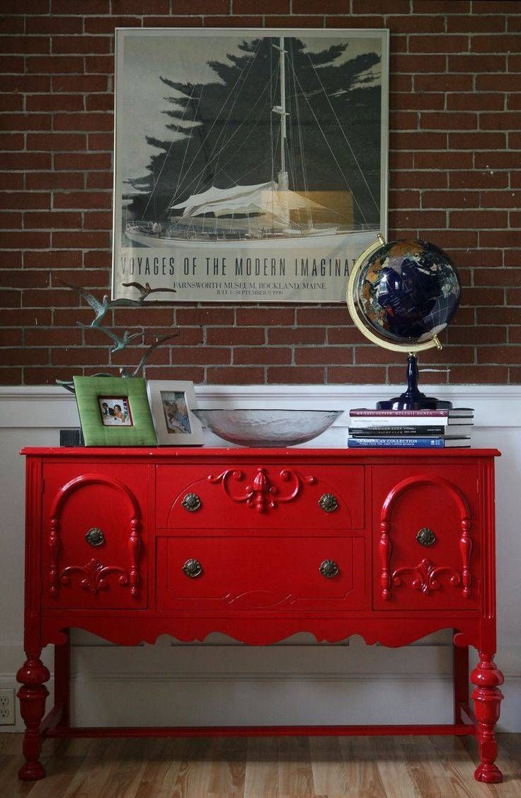 Best 25+ Red Buffet Ideas Only On Pinterest | Red Painted Throughout Red Sideboards (View 7 of 20)