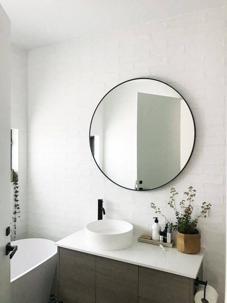 Best 25+ Round Bathroom Mirror Ideas On Pinterest | Minimal Throughout Huge Round Mirrors (View 23 of 30)