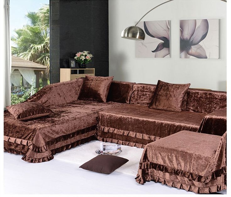 Best 25 Sectional Couch Cover Ideas On Pinterest Diy Living Regarding Slipcover For Leather Sectional Sofas 