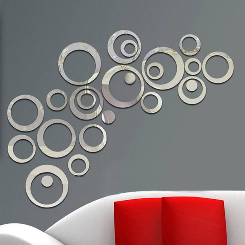 Best Circle Mirror Wall Decor Pictures – Home Decorating Ideas In Mirrors Circles For Walls (Photo 14 of 30)