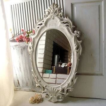 Best Large Ornate Mirrors Products On Wanelo Intended For Large White Antique Mirrors (View 7 of 30)