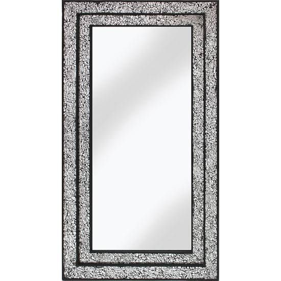 Betsy Wall Mirror Rectangular In Mosaic Black And Silver Inside Black Mosaic Mirrors (Photo 28 of 30)