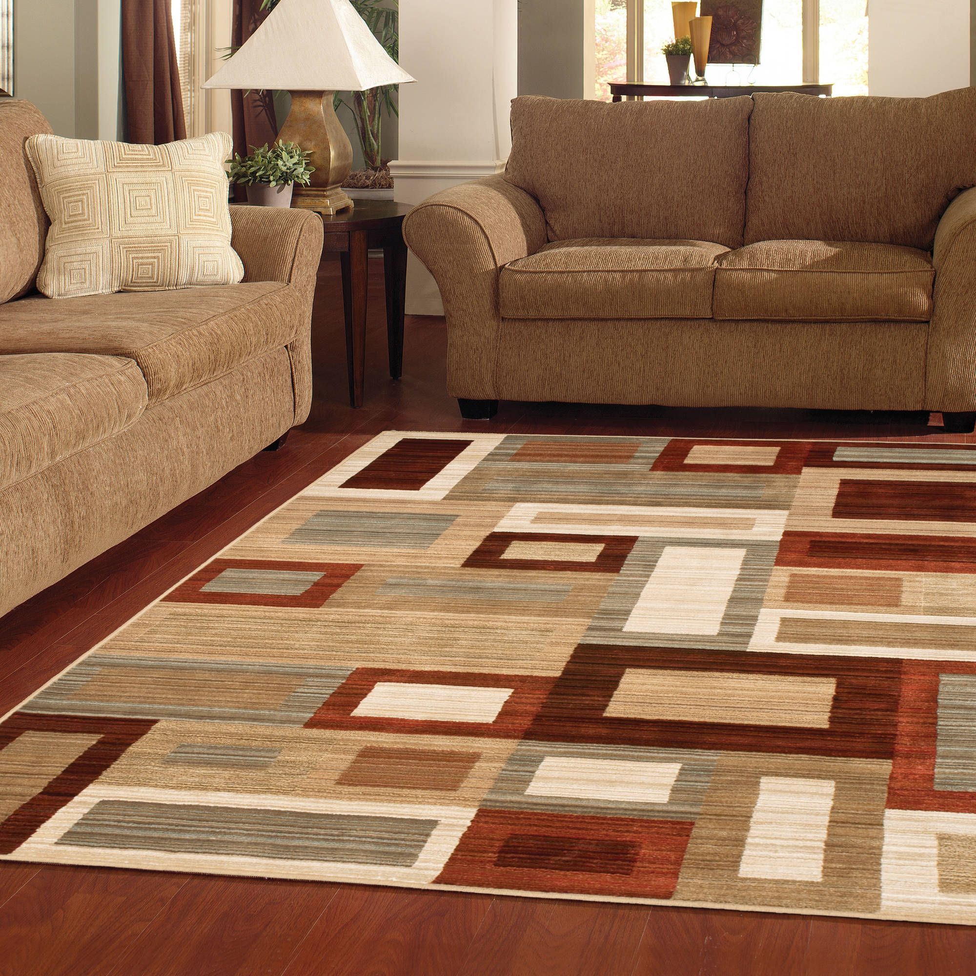 Better Homes And Gardens Franklin Squares Area Rug Or Runner Pertaining To Hallway Runners At Walmart (View 10 of 20)