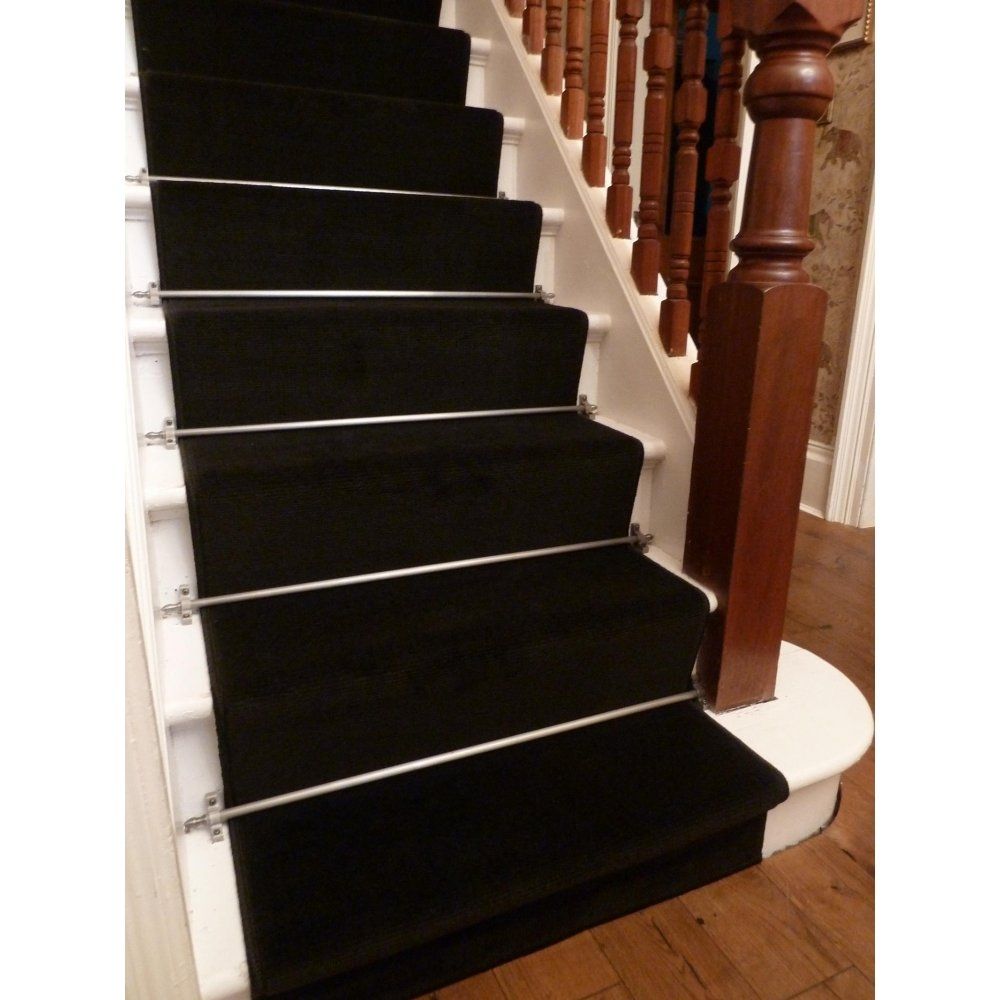 Black Carpet Runner For Stairs Video And Photos Madlonsbigbear In Black Runner Rugs For Hallway (Photo 11 of 20)