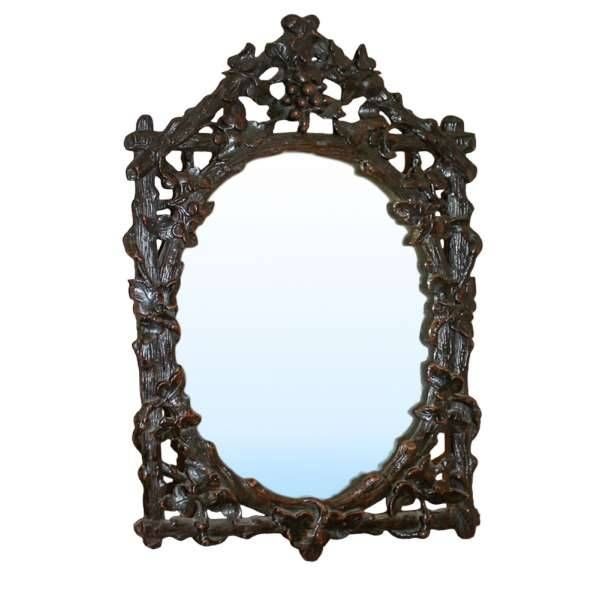 Black Forest Mirror – Inessa Stewart's Antiques Regarding Antique Black Mirrors (View 8 of 20)
