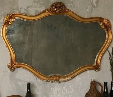 Black Lacquer Wall Mirror. An Early Louis Xv Carved Giltwood Throughout Vintage Mirrors (Photo 16 of 20)