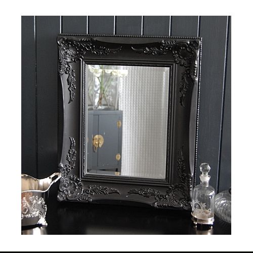 Black Ornate Mirror – Wall Or Dressing Table Throughout Ornate Dressing Table Mirrors (View 14 of 20)