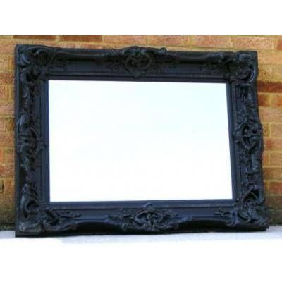 Black Ornate Mirrors, Classic Mirrors & Stylish Mirrors – Ayers Intended For Antique Black Mirrors (Photo 2 of 20)