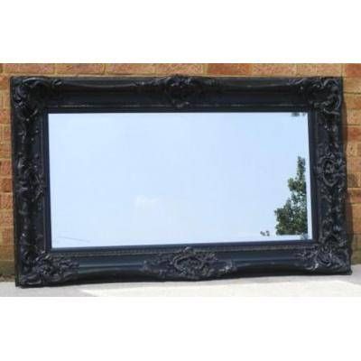 Black Ornate Mirrors, Classic Mirrors & Stylish Mirrors – Ayers With Large Black Mirrors (Photo 8 of 30)