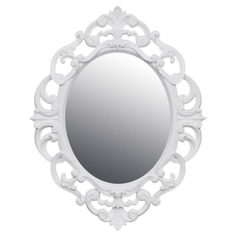 B&m Small Ornate Oval Mirror – 295297 | B&m Inside Oval White Mirrors (Photo 1 of 30)