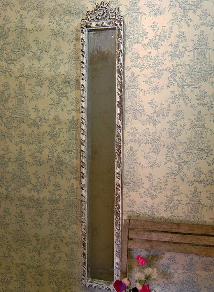 Bowley & Jackson French Slim Shabby Chic Narrow Mirror Bowley In Long Thin Mirrors (Photo 1 of 30)