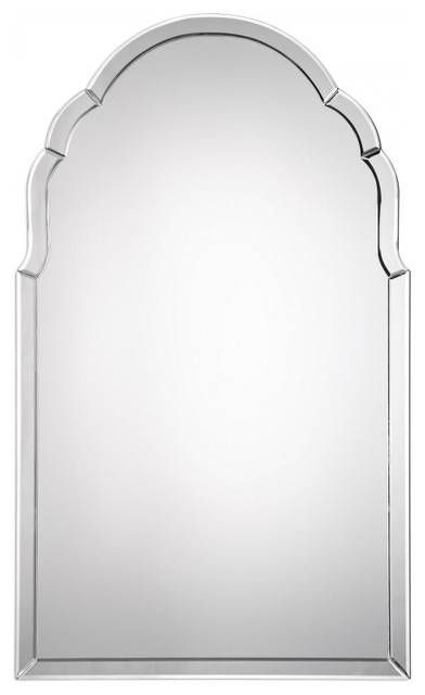 Brayden Frameless Arched Mirror – Contemporary – Wall Mirrors – Intended For Frameless Arched Mirrors (Photo 1 of 20)