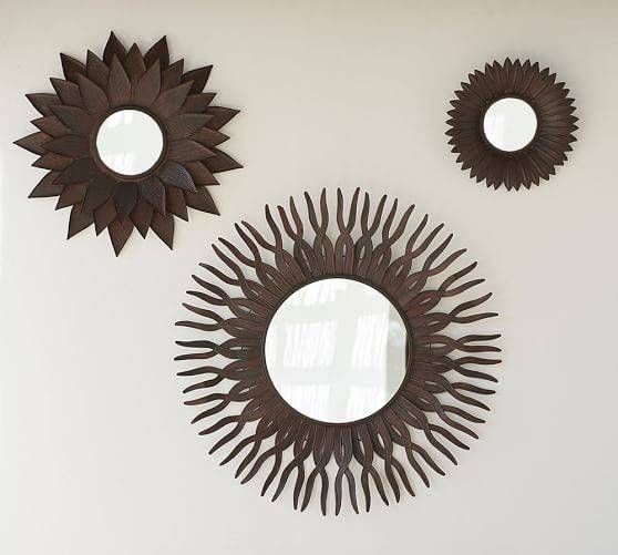 Bronze Sun Mirrors | Pottery Barn In Sun Mirrors (Photo 2 of 20)
