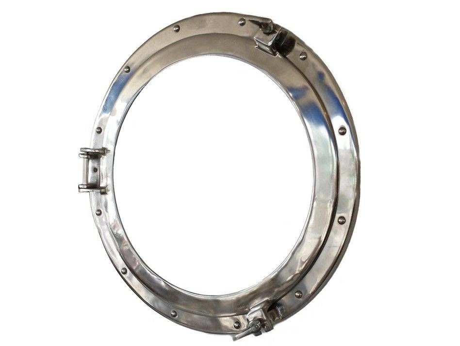 Buy Chrome Decorative Ship Porthole Window 20 Inch – Nautical Theme – Within Chrome Porthole Mirrors (View 14 of 20)