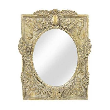 Buy City Chic Decorative Oval Antique Style Gold Wall Mirror With Regarding Antique Style Wall Mirrors (Photo 11 of 20)