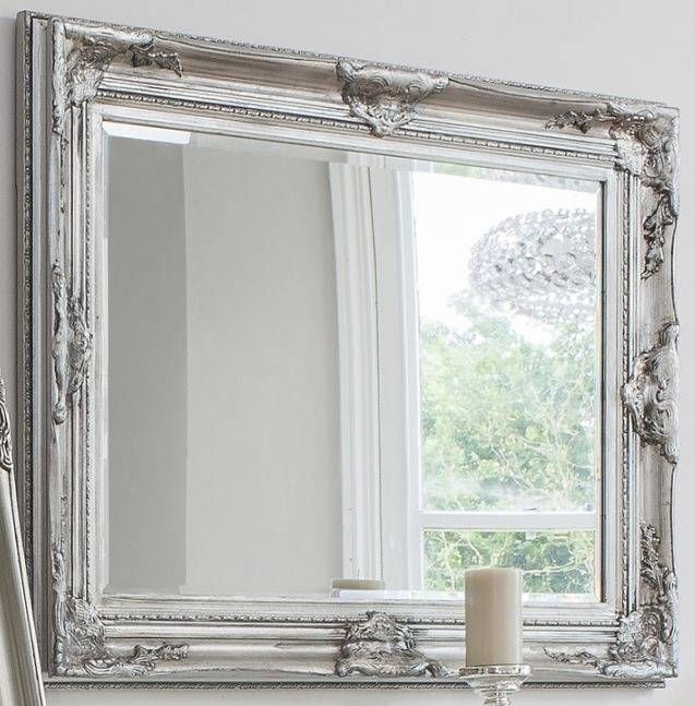 Buy Gallery Direct Harrow Rectangle Mirror – Silver Online – Cfs Uk Within Rectangular Silver Mirrors (View 4 of 30)