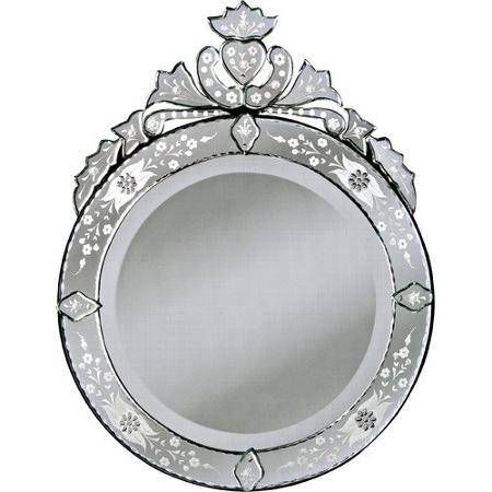 Buy Jessica Mcclintock Couture Round Venetian Mirror In Mink Throughout Round Venetian Mirrors (Photo 27 of 30)