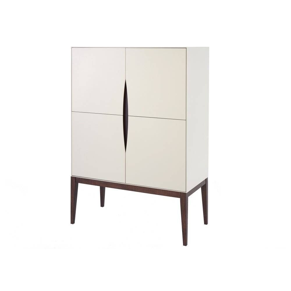 Buy Luxurious Ivory White Tall Sideboard From Fusion Living In Tall Sideboard (Photo 20 of 20)