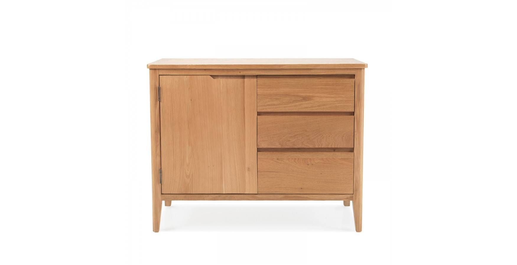 Cadley Oak Small Sideboard With Drawers – Lifestyle Furniture Uk In Small Sideboard With Drawers (View 7 of 20)