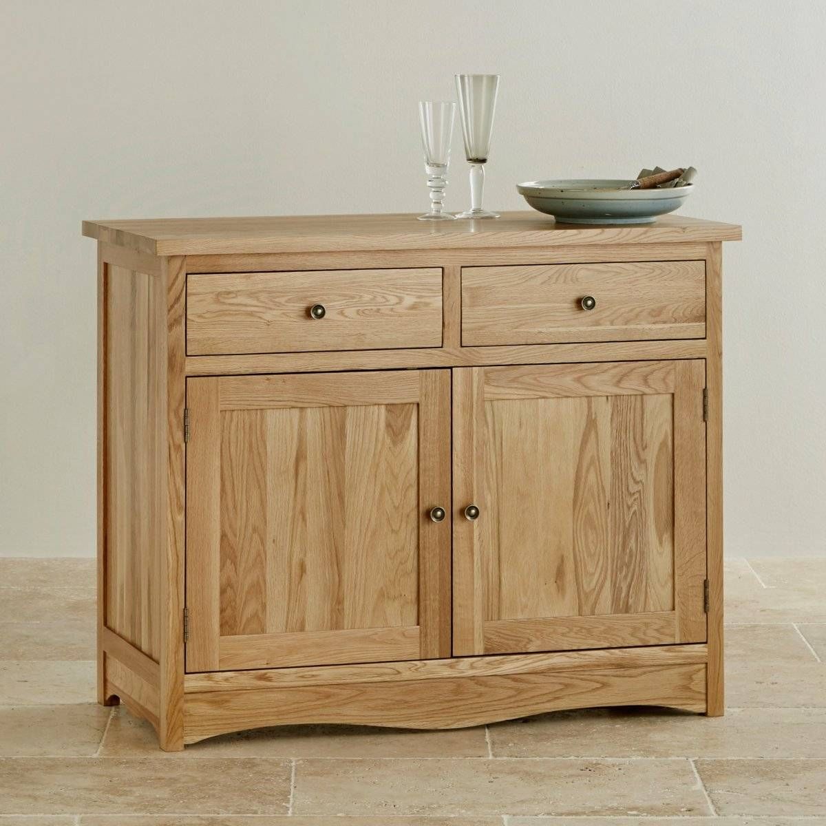 Cairo Natural Solid Oak Small Sideboard | Oak Furniture Land Regarding Sideboard Small (View 20 of 20)
