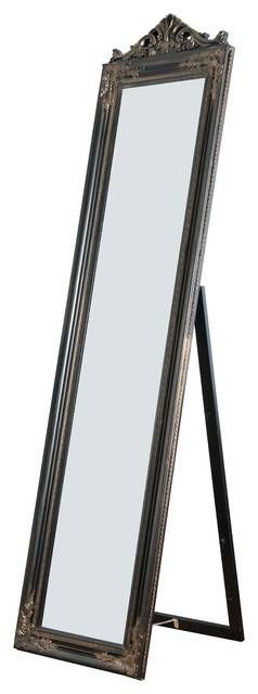 Camilla Wooden Standing Mirror With Decorative Design – Victorian Inside Victorian Standing Mirrors (Photo 14 of 30)